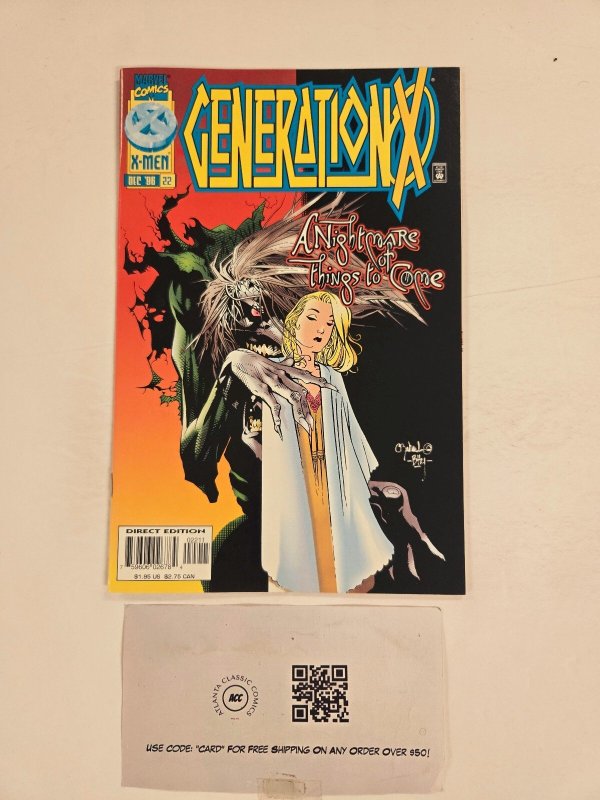 Generation X #22 (Marvel Comics, 1996), raw comic book in NM condition — front cover