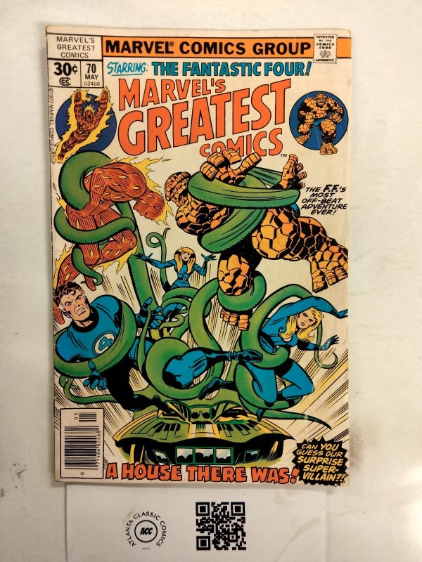 Marvel's Greatest Comics #70 (Marvel Comics), raw comic book in FN condition — front cover