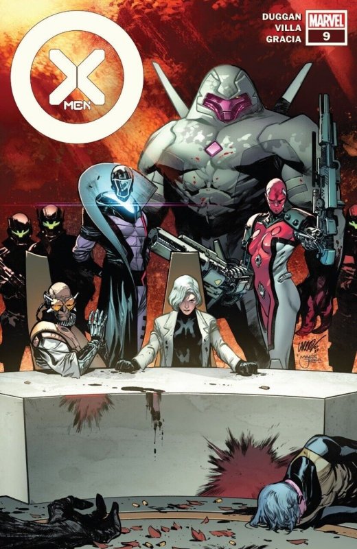 X-Men #9 (Marvel Comics, 2021), raw comic book in NM condition — front cover