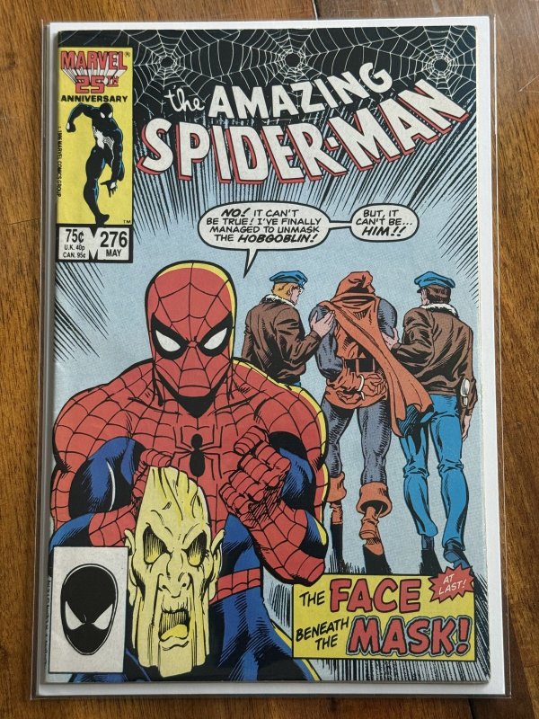The Amazing Spider-Man #276 (Marvel Comics, 1986), raw comic book in VF 8.0 condition — front cover