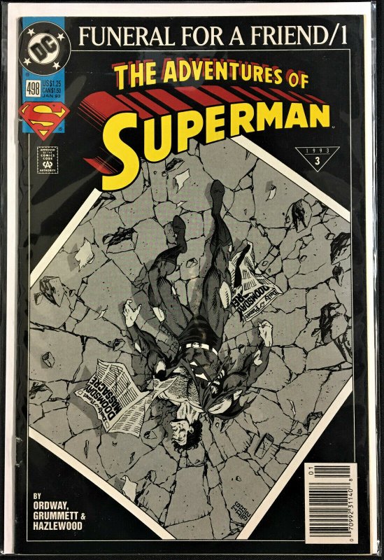 Funeral for a Friend Superman Lot Vf/nm 10 Comics, raw comic book in VF/NM condition — front cover