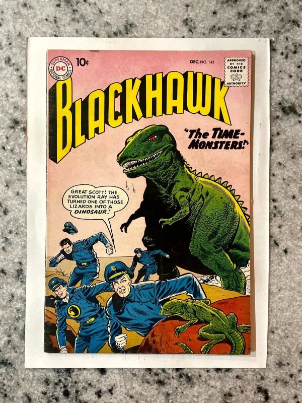 Blackhawk #143 (DC Comics), raw comic book in VF/NM condition — front cover