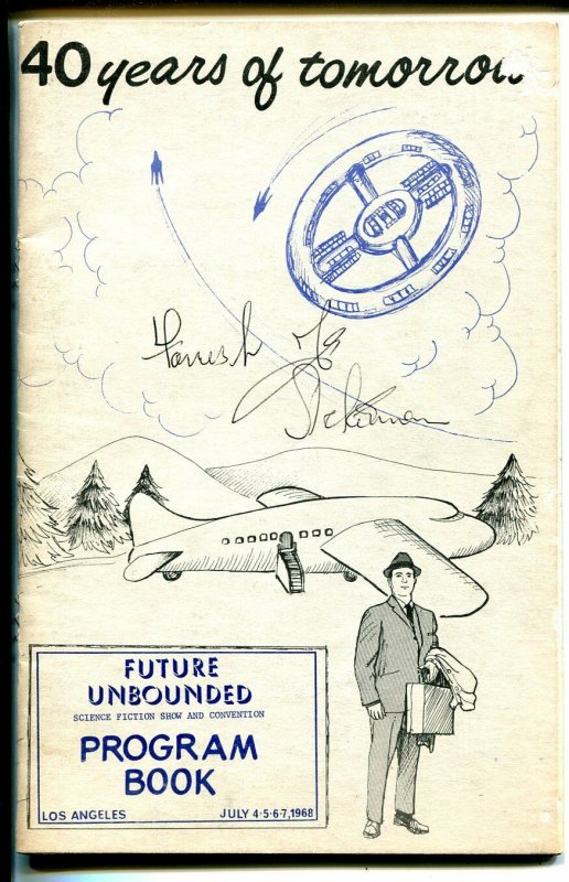 Future Unbounded Science Fiction Convention Program Book 7/1968 Ackerman-VG/FN, raw comic book in VG/FN condition — front cover