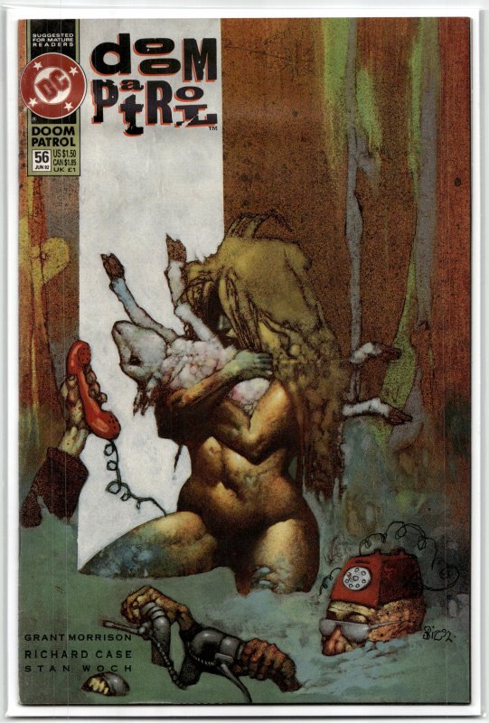 Doom Patrol #56 (DC Comics, 1992), raw, ungraded comic book — front cover