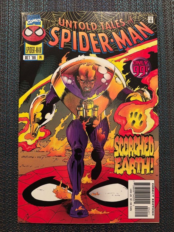 Untold Tales of Spider-Man #14 (Marvel Comics, 1996), raw, ungraded comic book — front cover