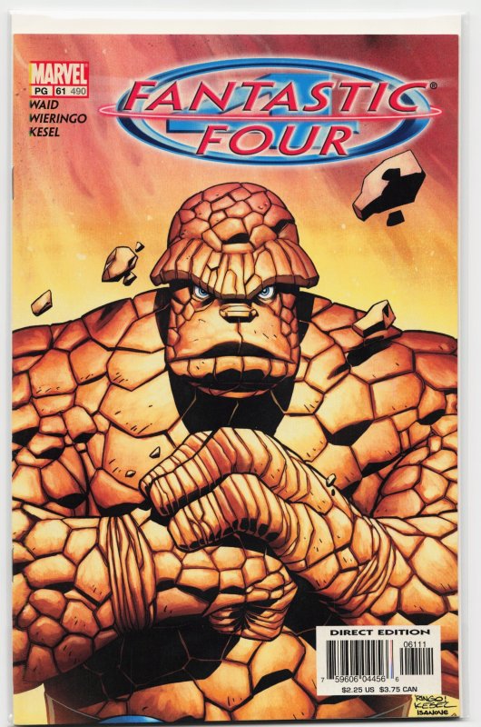 Fantastic Four #61 (Marvel Comics, 2002), raw, ungraded comic book — front cover