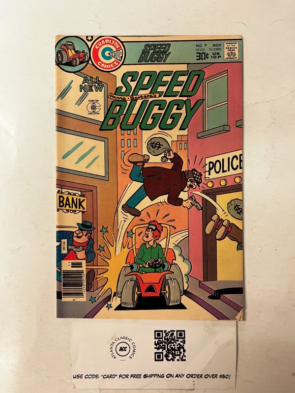 Speed Buggy #9 (Charlton Comics), raw comic book in FN condition — front cover