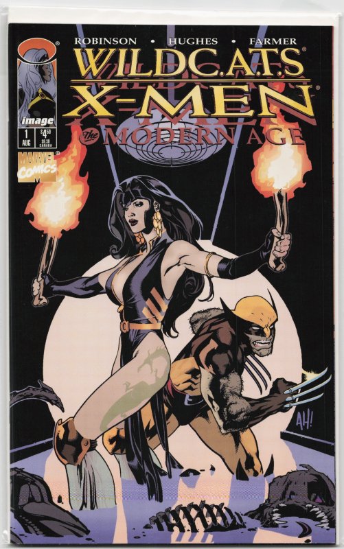 WildC.A.T.S/X-Men: The Modern Age (1997) WildC.A.T.s (Marvel Comics, 1997), raw, ungraded comic book — front cover