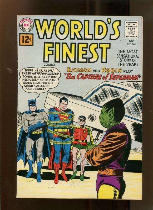 Worlds Finest #122 (DC Comics, 1961), raw comic book in 6.0 condition — front cover