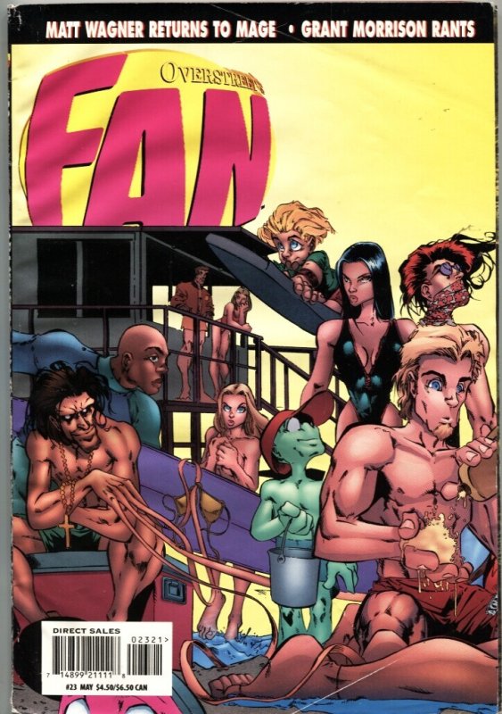Overstreet’s Fan-4/1997-Comic-Toy-Movie-Pricing Info-Jimmy Palmiotti Cover, raw, ungraded comic book — front cover