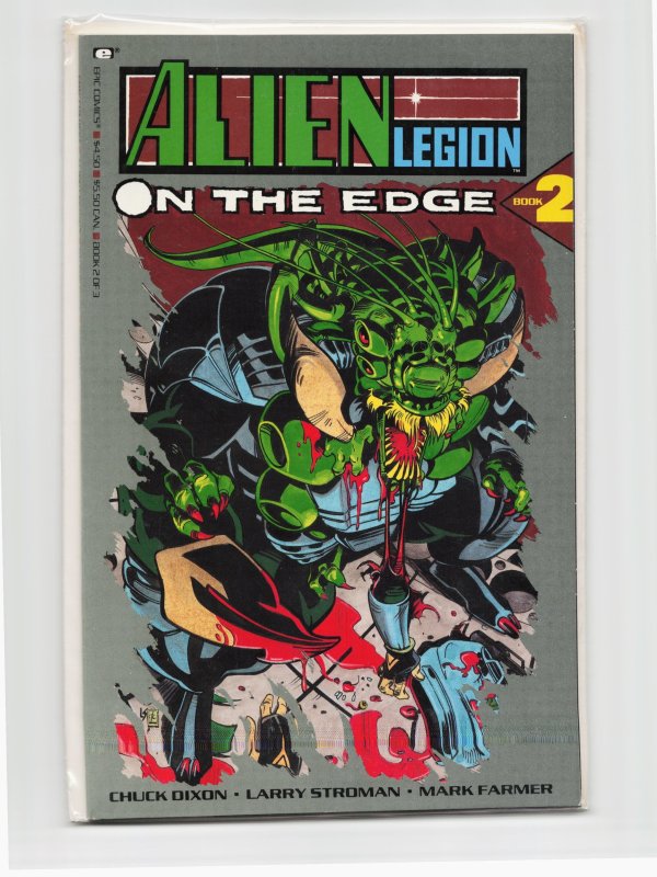 Alien Legion: On the Edge #2 (1990), raw, ungraded comic book — front cover