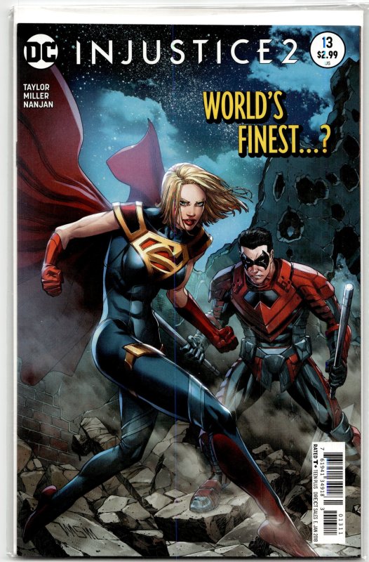 Injustice 2 #13 (2017), raw, ungraded comic book — front cover