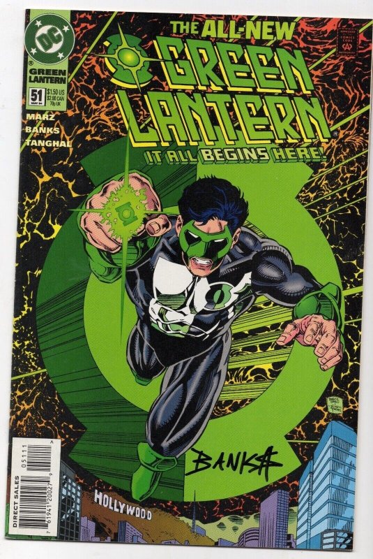 Green Lantern #51 (DC Comics, 1994), raw comic book in NM- 9.2 condition — front cover