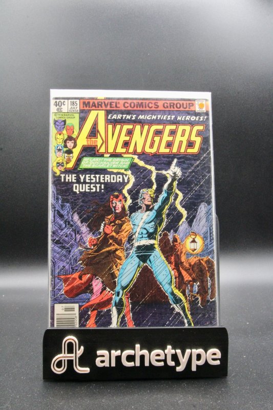 The Avengers #185 (Marvel Comics, 1979), raw, ungraded comic book — front cover