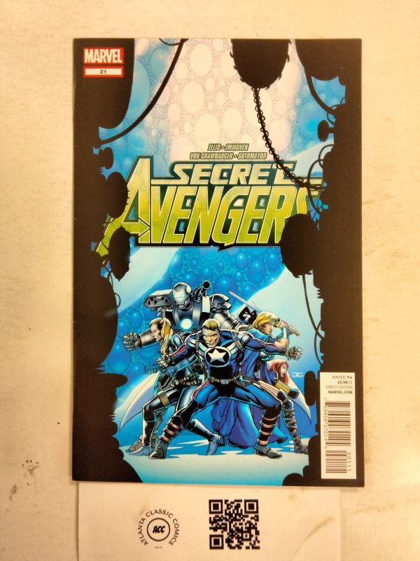 Secret Avengers #21 (Marvel Comics), raw comic book in NM condition — front cover