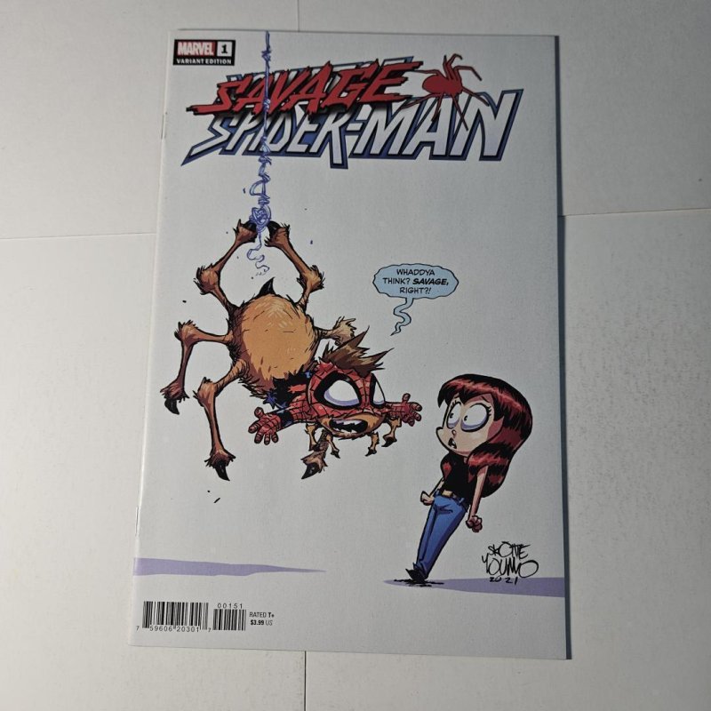 Savage Spider-Man #1 (Marvel Comics, 2022), raw, ungraded comic book — front cover