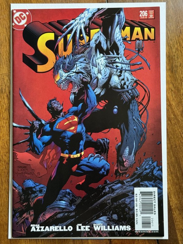 Superman #206 (DC Comics, 2004), raw comic book in NM- 9.2 condition — front cover