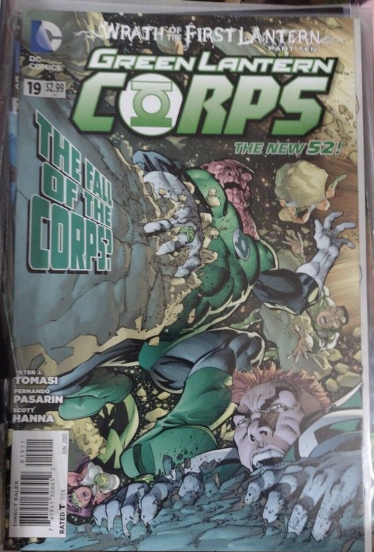 Green Lantern Corps #19 (DC Comics, 2013), raw, ungraded comic book — front cover