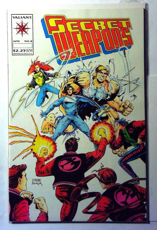 Secret Weapons #8 (Valiant Comics, 1994), raw, ungraded comic book — front cover
