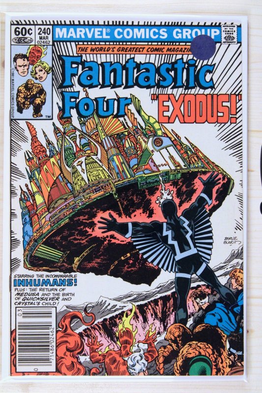 Fantastic Four #240 (Marvel Comics, 1982), raw comic book in VF- 7.5 condition — front cover