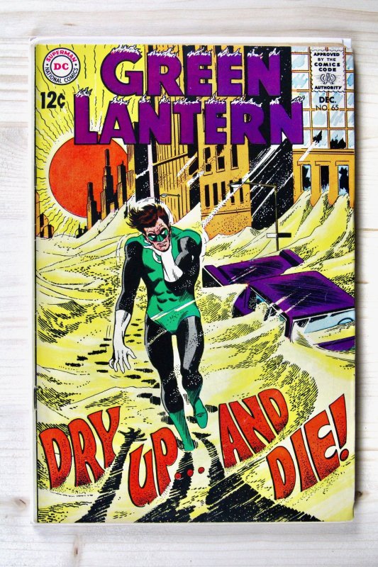 Green Lantern #65 (DC Comics, 1968), raw comic book in FN+ 6.5 condition — front cover