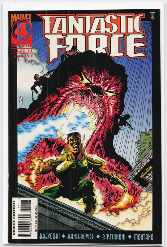 Fantastic Force #15 (Marvel Comics, 1996), raw, ungraded comic book — front cover