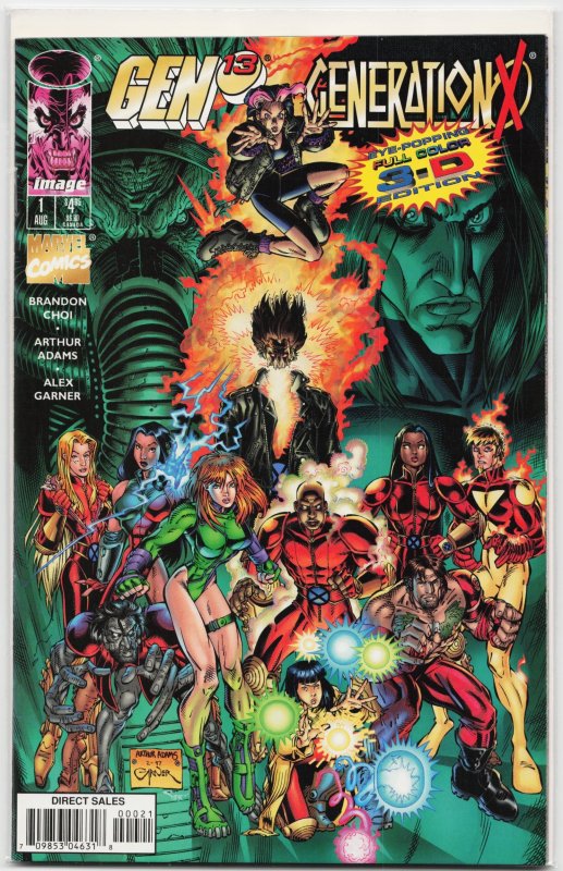 Gen 13/Generation X (1997) Generation X (Image Comics, 1997), raw, ungraded comic book — front cover