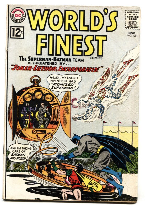 World's Finest #129 (DC Comics, 1962), raw, ungraded comic book — front cover