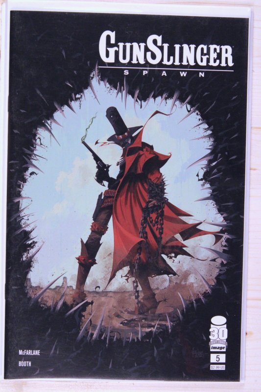 Gunslinger Spawn #5 (Image Comics, 2022), raw comic book in NM+ 9.6 condition — front cover