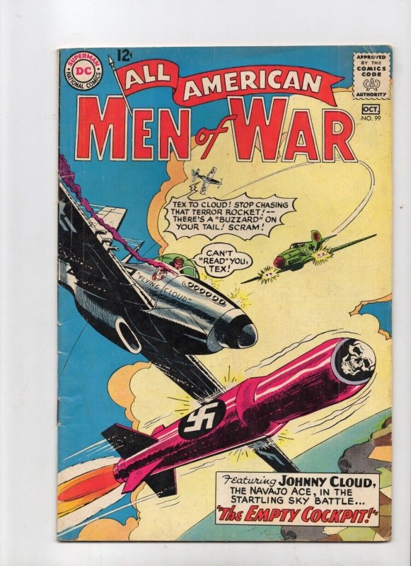 All American Men of War #99 (DC Comics, 1963), raw comic book in VG- 3.5 condition — front cover