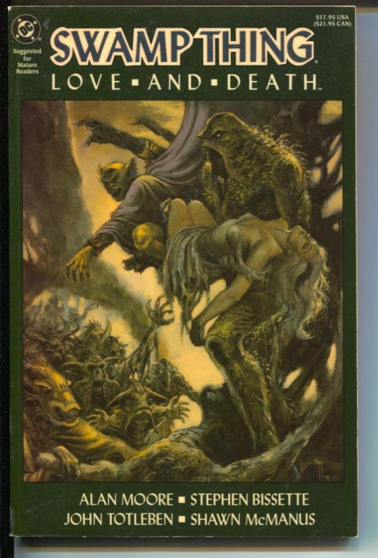 Swamp Thing Sove and Death-Alan Moore-TPB-Trade, raw, ungraded comic book — front cover