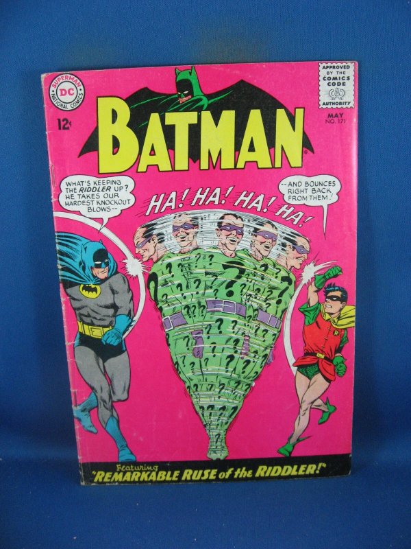Batman #171 (DC Comics, 1965), raw comic book in VG condition — front cover