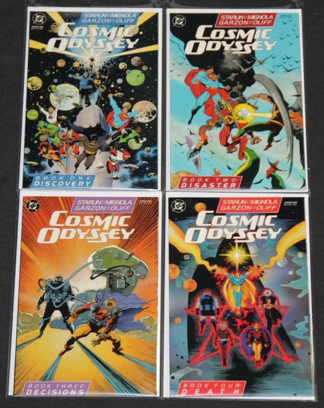 Vintage Copper Cosmic Odyssey 4pc High Grade Comic Lot TPB Batman Superman JLA, raw, ungraded comic book — front cover