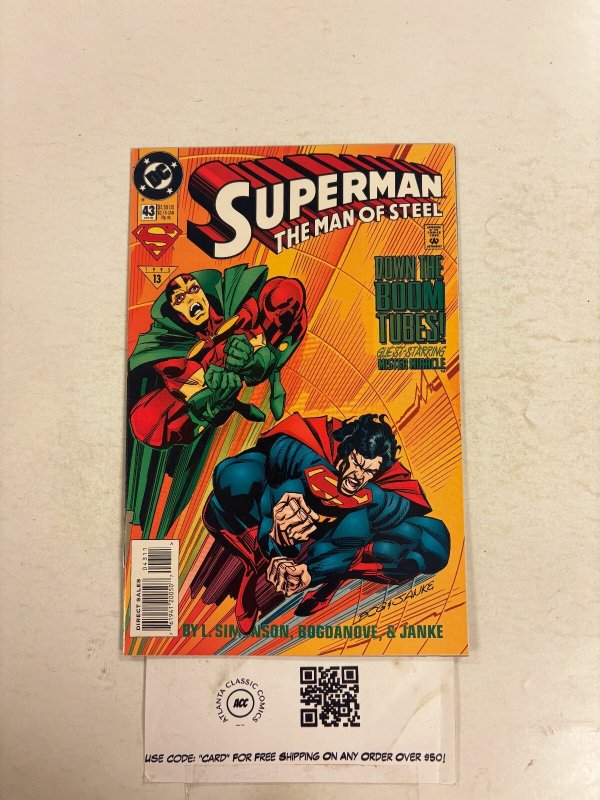 Superman Man of Steel #43 (DC Comics), raw comic book in NM condition — front cover