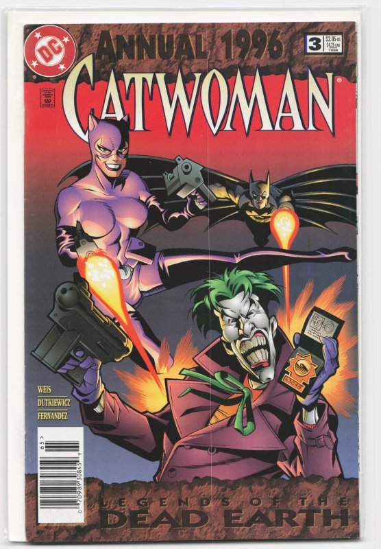 Catwoman Annual #3 (DC Comics, 1996), raw, ungraded comic book — front cover