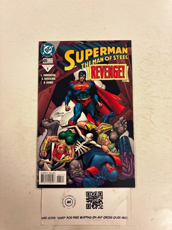 Superman the Man of Steel #65 (DC Comics), raw comic book in NM condition — front cover