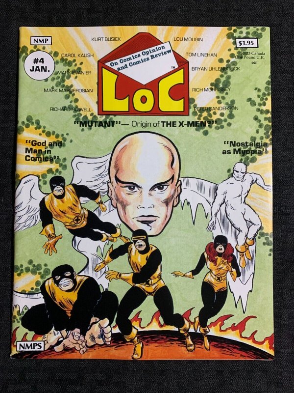 1982 LOC Comics Review Magazine #4 (1982), raw comic book in FN 6.0 condition — front cover