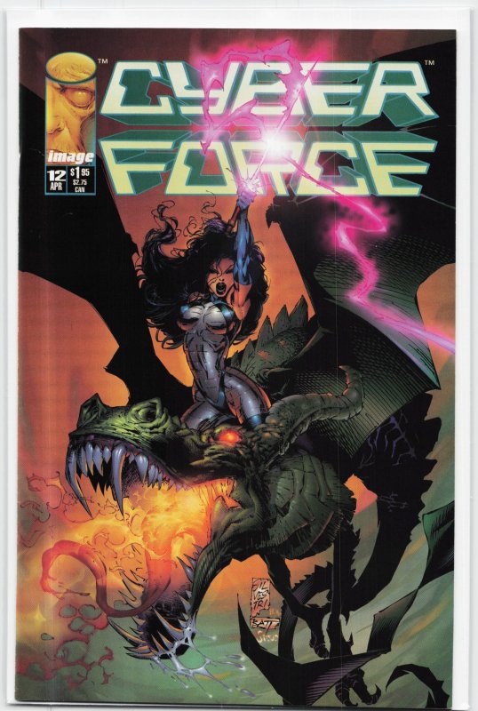 Cyberforce #12 (Image Comics, 1995), raw, ungraded comic book — front cover