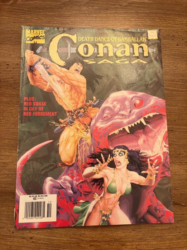 Conan Saga #91 (Marvel Comics), raw comic book in VF- condition — front cover