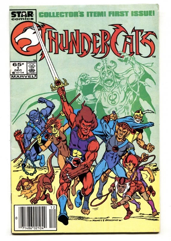 Thundercats #1 (DC Comics, 1985), raw comic book in VF condition — front cover