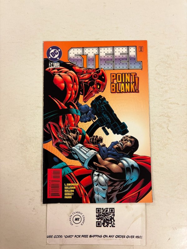 Steel #24 (DC Comics), raw comic book in NM condition — front cover