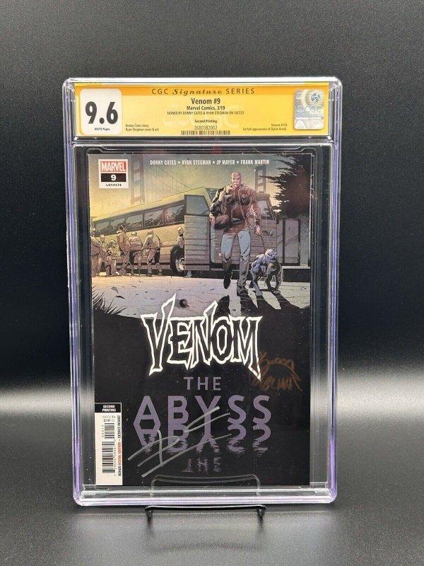 Venom #9 (Marvel Comics), CGC 9.6 graded comic book — front cover in its holder