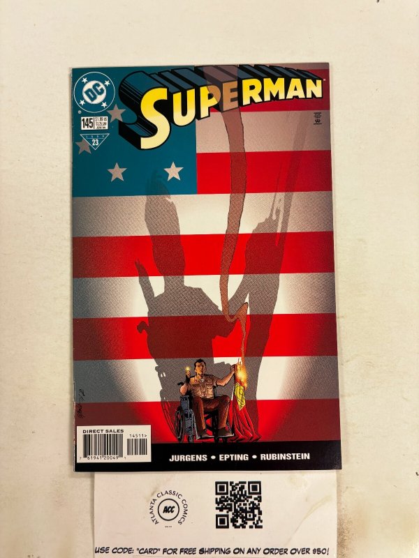 Superman #145 (DC Comics, 1961), raw comic book in NM condition — front cover