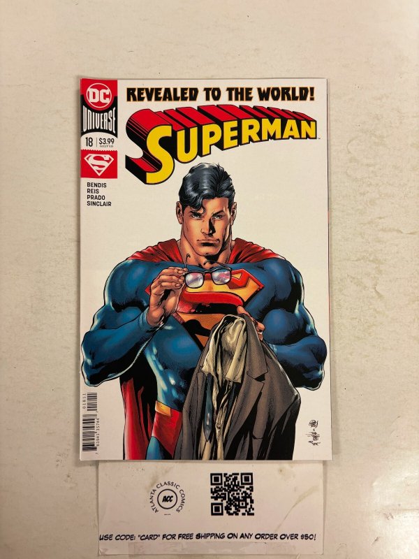 Superman #18 (DC Comics), raw comic book in NM condition — front cover