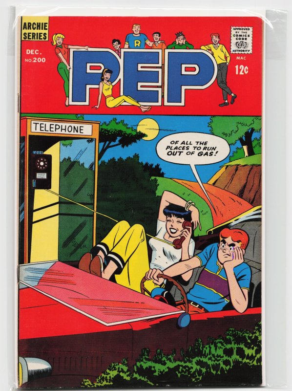 Pep Comics #200 (Archie Comics, 1966), raw, ungraded comic book — front cover