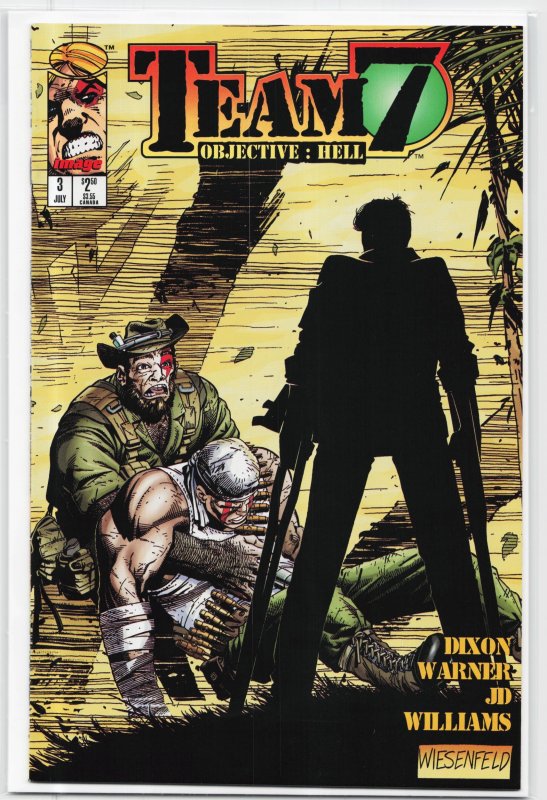 Team 7 - Objective: Hell #3 (1995), raw, ungraded comic book — front cover