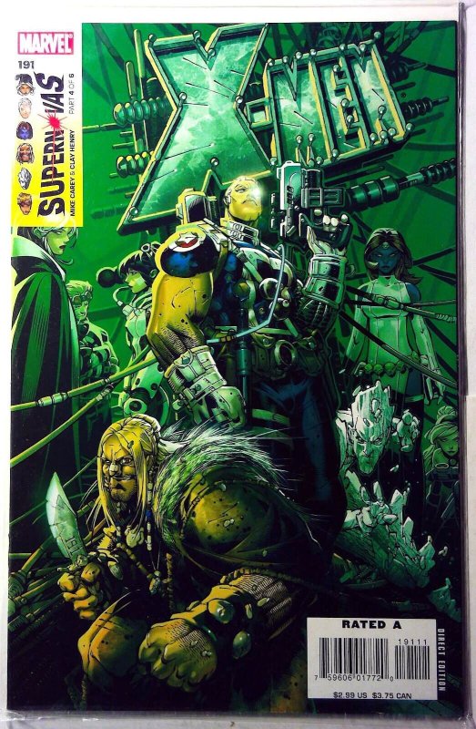 X-Men #191 (Marvel Comics, 2006), raw, ungraded comic book — front cover
