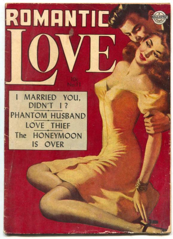 Romantic Love #11 (1952), raw comic book in VG- condition — front cover