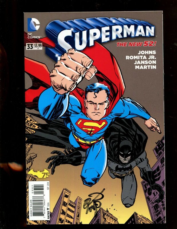 Superman #33 (DC Comics), raw comic book in 9.2 condition — front cover