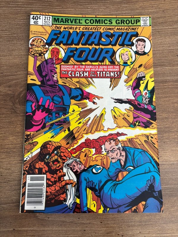 Fantastic Four #212 (Marvel Comics, 1979), raw comic book in NM condition — front cover